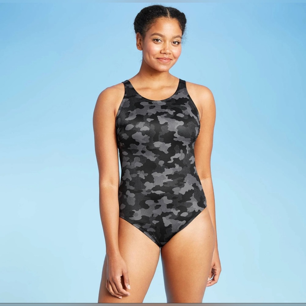 All In Motion Swim Strappy Back One Piece Swimsuit